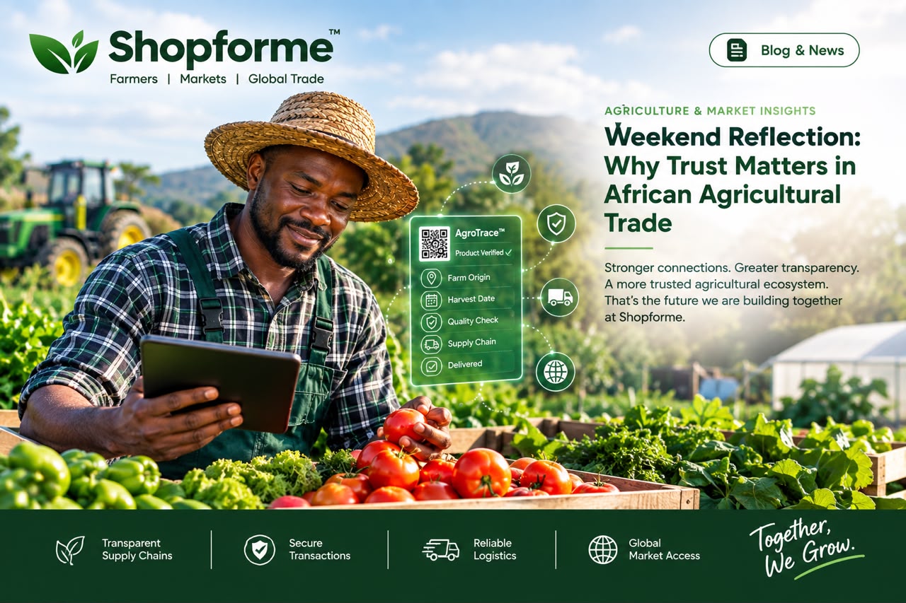 WEEKEND REFLECTION: WHY TRUST MATTERS IN AFRICAN AGRICULTURAL TRADE